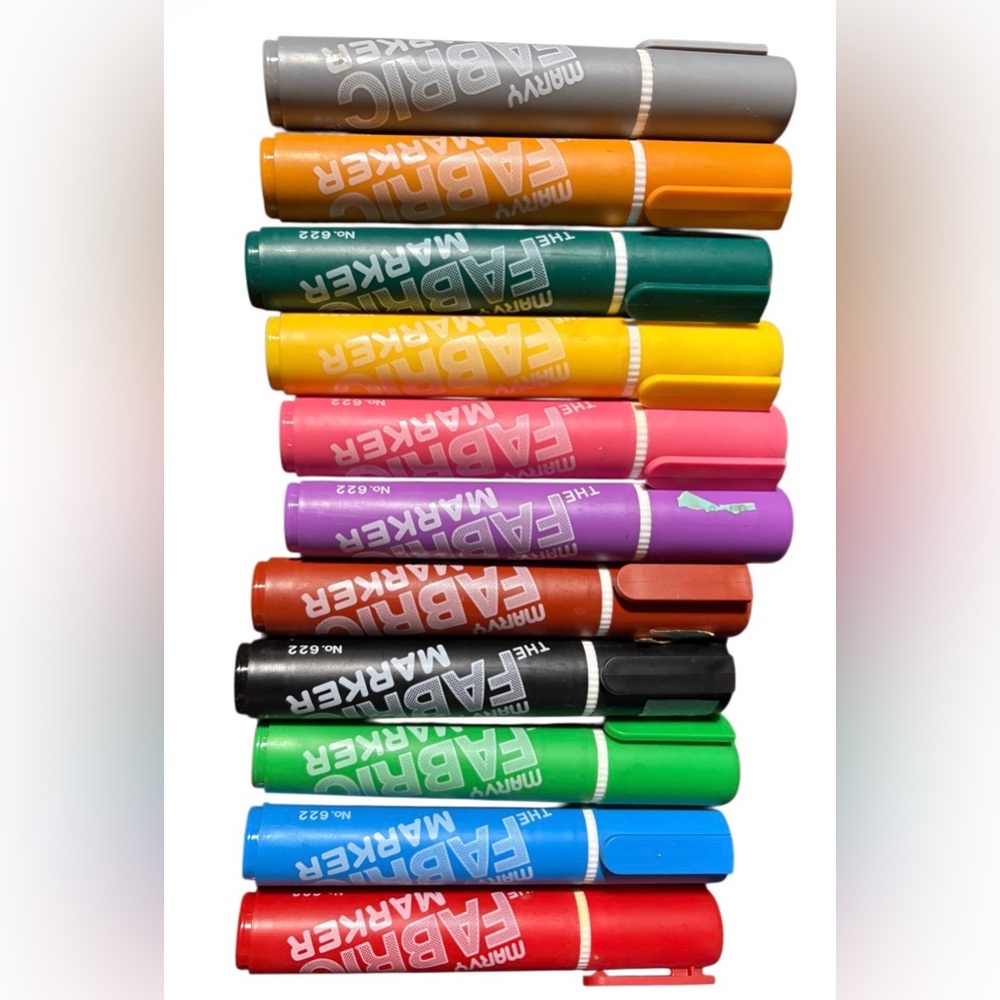 Colorful Fabric Markers Set of 11
